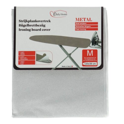 Daily home strijkhoes metal 130x46 cm