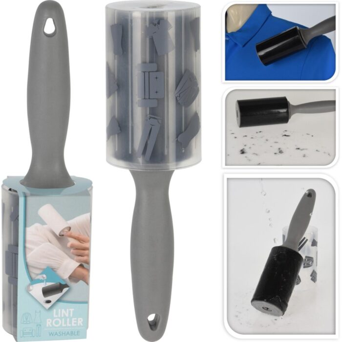 Kledingroller afwasbaar grijs