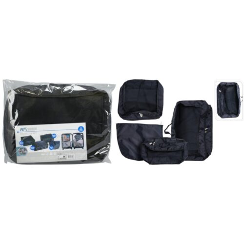 Opbergtas voor koffer set 4sts zwart
