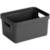Sigma home opbergbox 13L antraciet 350x246x183mm