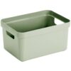 Sigma home opbergbox 13L groen 350x246x183mm