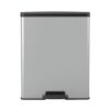 Curver Pedaalemmer Decobin 65L Rechthoek  Zilver metallic