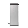Curver Pedaalemmer Decobin 65L Rechthoek  Zilver metallic
