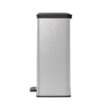Curver Pedaalemmer Decobin 65L Rechthoek  Zilver metallic