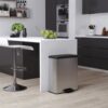 Curver Pedaalemmer Decobin 65L Rechthoek  Zilver metallic