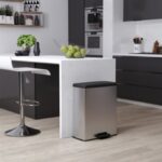 Curver Pedaalemmer Decobin 65L Rechthoek  Zilver metallic