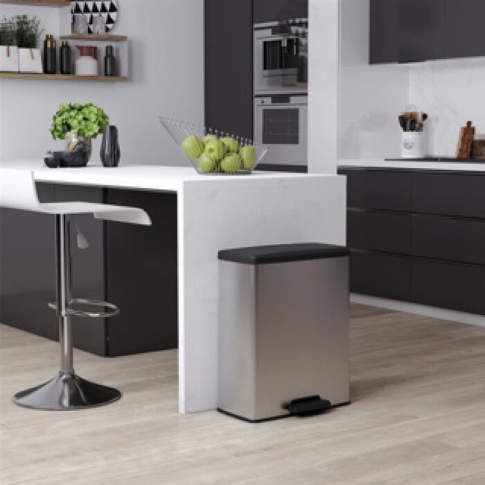 Curver Pedaalemmer Decobin 65L Rechthoek  Zilver metallic - Afbeelding 5