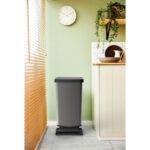 Pedaalemmer - afvalbak 40 l PASO grafiet