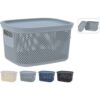 opbergbox met deksel 6 liter 4 assorti (assortiment – willekeurige uitvoering)