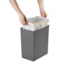 Eko morandi afvalemmer 20l grijs touch