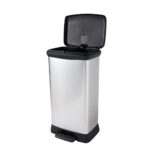 Curver Pedaalemmer Decobin Duo 23L/23L  Zilver metallic