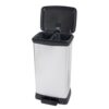 Curver Pedaalemmer Decobin Duo 23L/23L  Zilver metallic