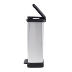 Curver Pedaalemmer Decobin Duo 23L/23L  Zilver metallic