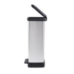 Curver Pedaalemmer Decobin Duo 23L/23L  Zilver metallic