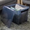 Comfort line opbergbox 52 liter transparant grijs/zwart 50 x 40 x 38 cm