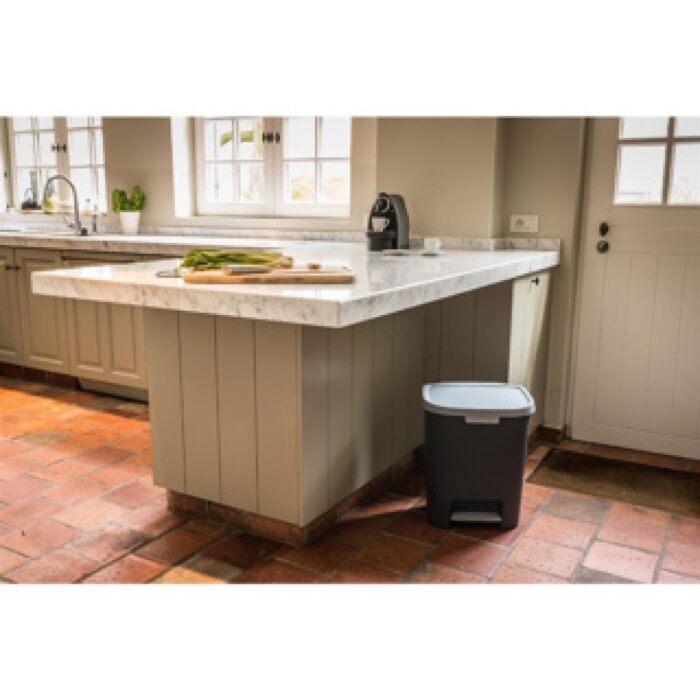 Curver Mistral Afvalbak Flat 25L Antraciet - Afbeelding 4