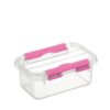 Q-line fun baking opbergbox 0,5l transparant roze