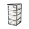 Iris ladekast 4x11L 39x29x61.6 cm met  wieltjes
