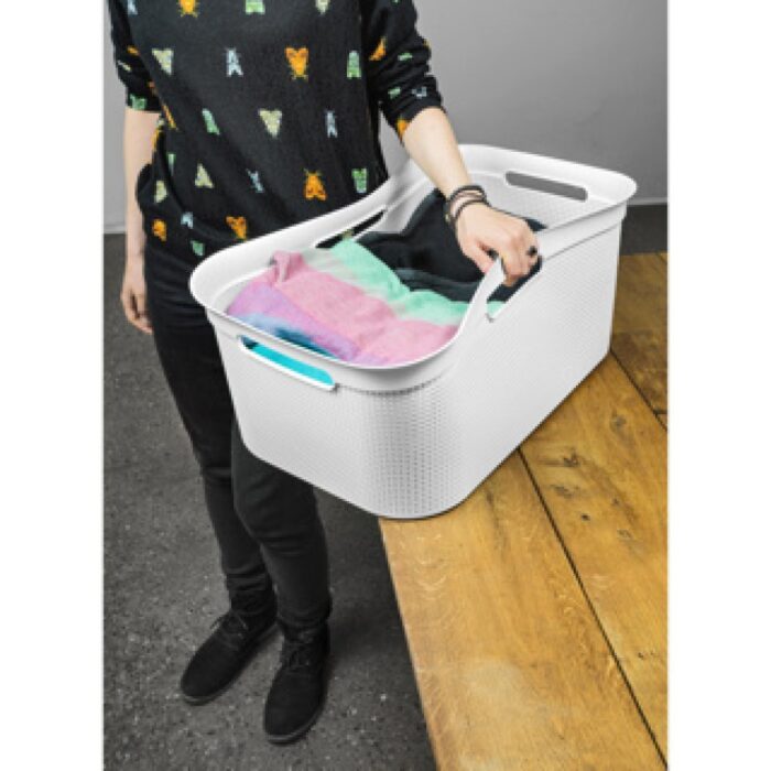 Flexibele wasmand Brisen 41 l wit - Afbeelding 2