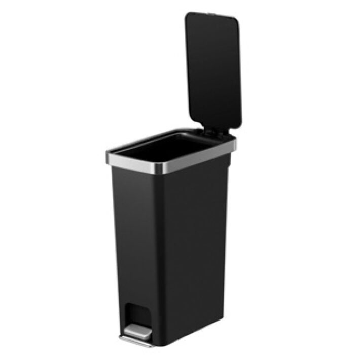 Eko hana pedaalemmer 40l zwart slim - Afbeelding 3