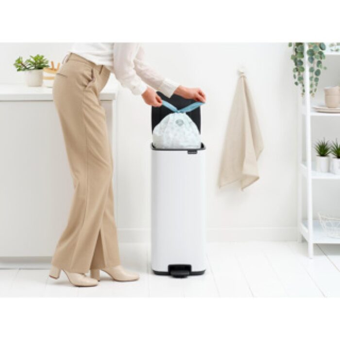 Brabantia Bo pedaalemmer 30 liter wit - Afbeelding 4
