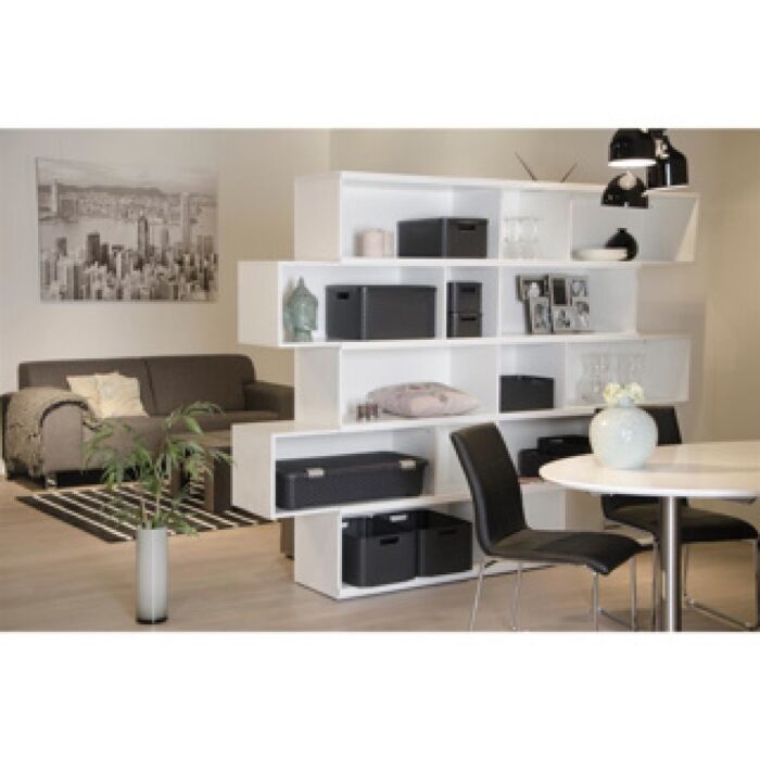 Curver Style Mandje 6L S Deksel Antraciet - Afbeelding 3