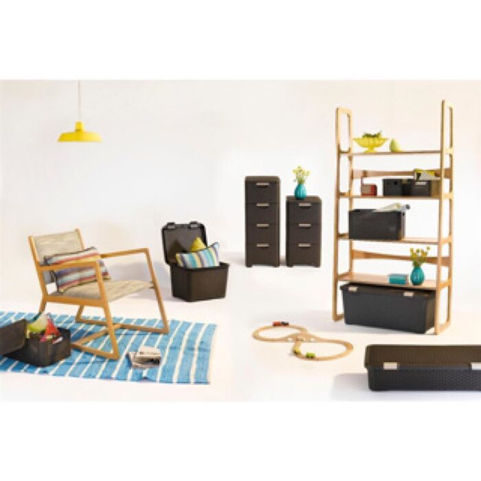 Curver Style Mandje 6L S Deksel Antraciet - Afbeelding 5