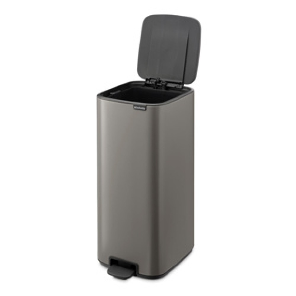 Brabantia Bo pedaalemmer 30 liter platinum - Afbeelding 2