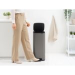 Brabantia Bo pedaalemmer 30 liter platinum