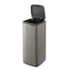 Brabantia Bo Touch Bin afvalemmer 30 liter platinum