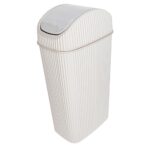 Tafelafvalbak alythia met zwaaideksel 4 liter beige