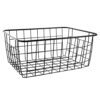 Draadmand 28 x 22 x 12,5cm mat zwart