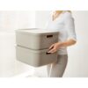 Decoratie opbergbox Albula Light 12 L cappuccino