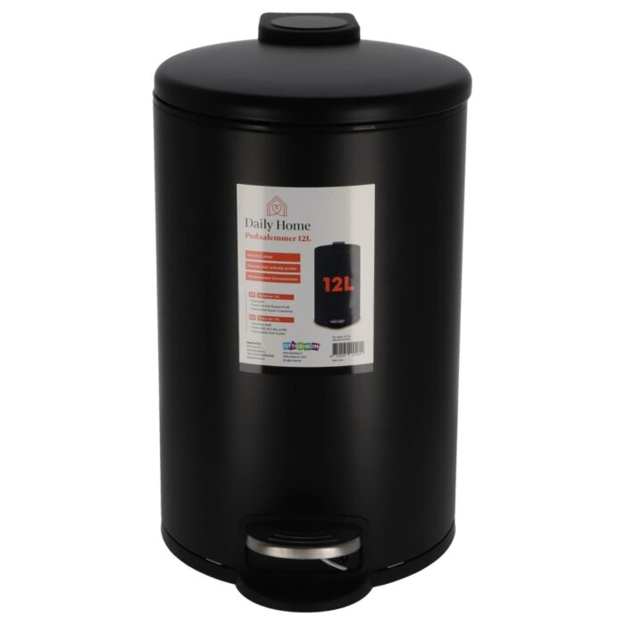 Daily home pedaalemmer 12l zwart