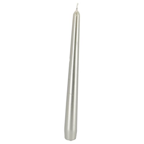 Gotische kaarsen 245/24 4x metallic White Silver