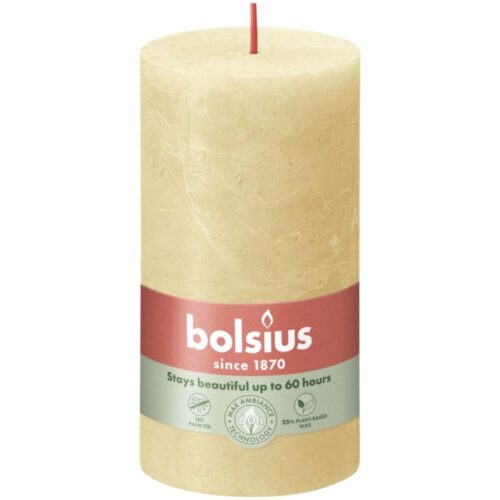 Bolsius Stompkaars Rustiek 13 x 6,8 cm Oat Beige