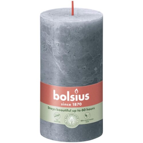 Bolsius Stompkaars Rustiek 13 x 6,8 cm  Leisteen Blauw