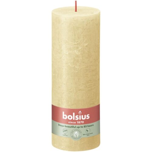 Bolsius Stompkaars Rustiek 19 x 6,8 cm Oat Beige