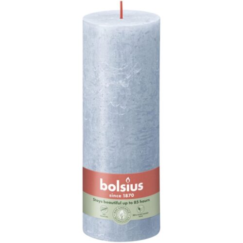 Bolsius Stompkaars Rustiek 19 x 6,8 cm Sky Blue