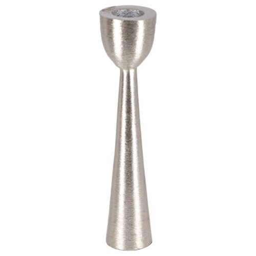 Vtwonen kaarsenhouder zilverkleurig 17 cm