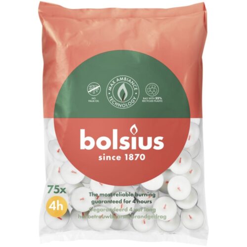 Bolsius theelicht 4-uur zak 75