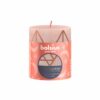 Bolsius Stompkaars Rustiek 8 x 6,8 cm Misty Pink met print