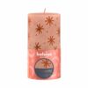 Bolsius Stompkaars Rustiek 13 x 6,8 cm  Creamy Caramel met print