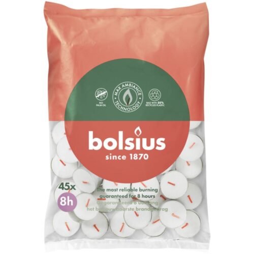 Bolsius theelicht 8-uur zak 45