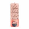 Bolsius Stompkaars Rustiek 19 x 6,8 cm  Misty Pink