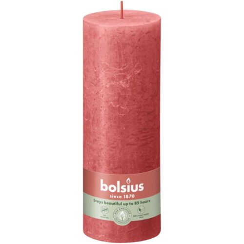 Bolsius Stompkaars Rustiek 19 x 6,8 cm Blossom Pink