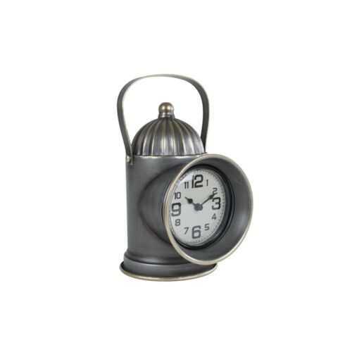 Klok lantaarn messing metaal 13,5x19x26,5 cm