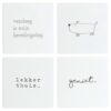 Onderzetters wandtegels 10 x 10 cm set van 4