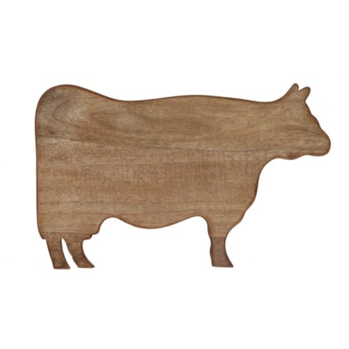 Borrelplank koe naturel mango 41x26x1,6 cm