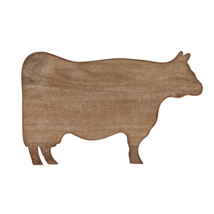 Borrelplank koe naturel mango 41x26x1,6 cm